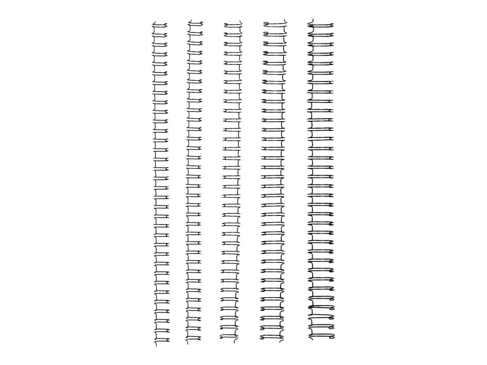 GBC Binding Coil Wire 34 Loop 14mm Silver Box 100