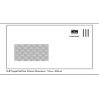NZM Prepaid Window Envelope Self-Seal DLE 114x225mm White Box 500 image