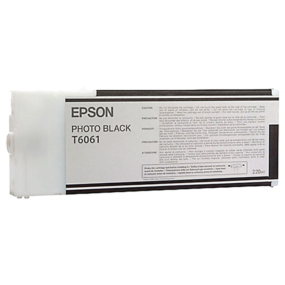 Epson C13t606100 Ultrachrome K3 Vm Photo Black 220ml Ink