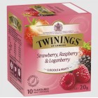 Twinings Tea Bags Enveloped Strawberry Raspberry Loganberry Pack 10 image