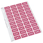 Codafile Lateral File Labels Alpha Letter X 25mm Sheet 40 image