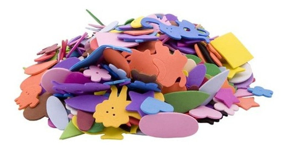 Eva Foam Shapes Assorted Colours Pack 500