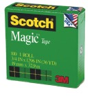 Scotch Magic Office Tape Invisible 810 19mmx32.9m image