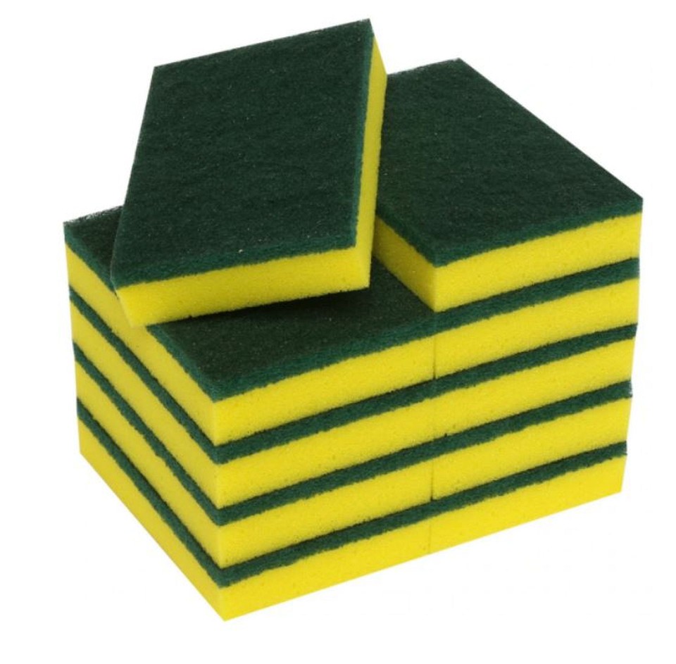 Filta Sponge Scourer Yellow & Green Pack of 10