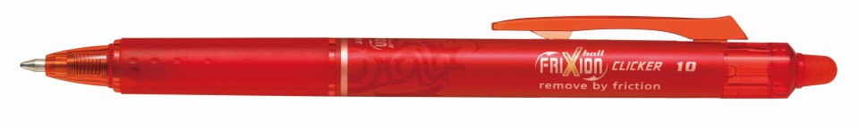 Pilot Frixion Clicker Ballpoint Pen Retractable Erasable Broad 1.0mm Red