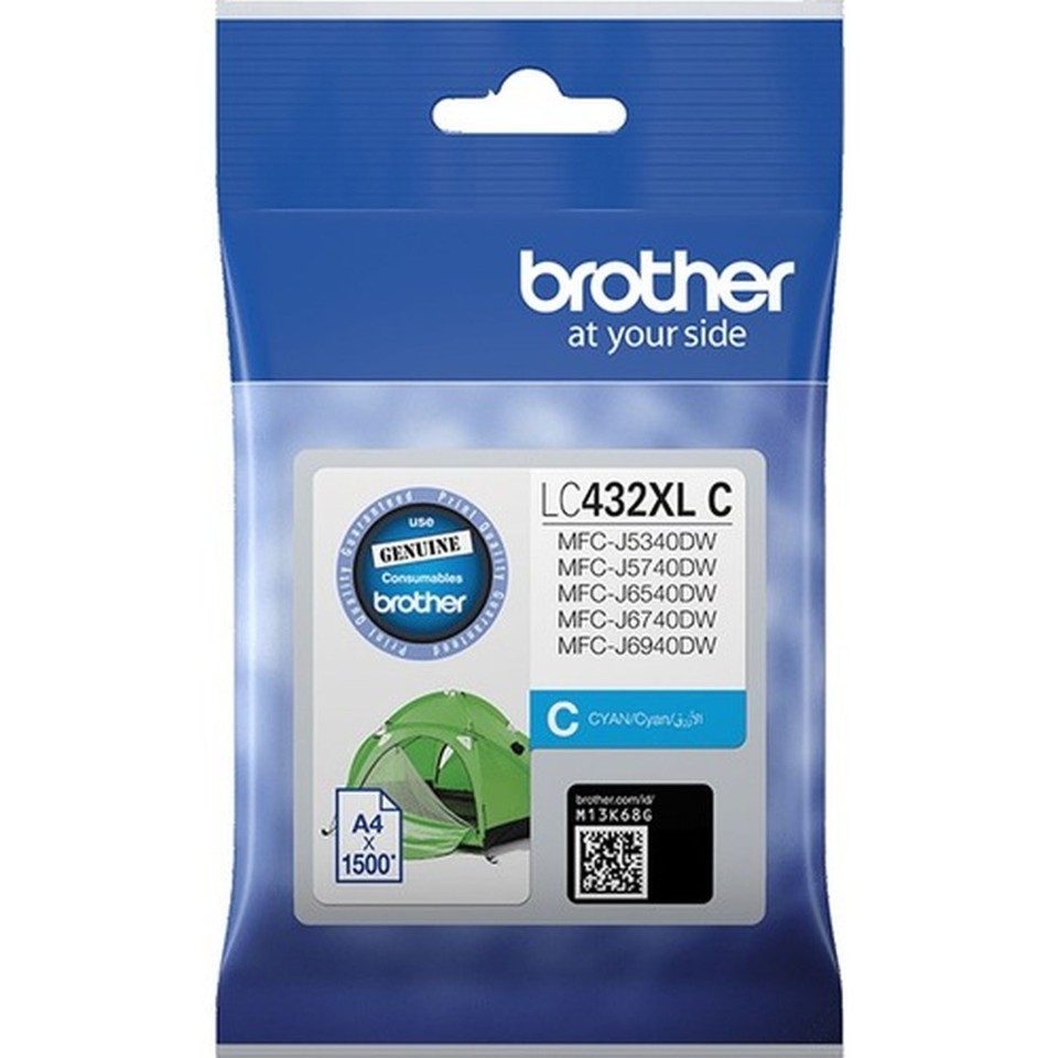 Brother Lc432xlc Cyan Ink Cartridge