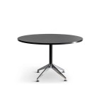 Eiffel Round Meeting Table 1200mm Diameter Black Woodgrain Top image