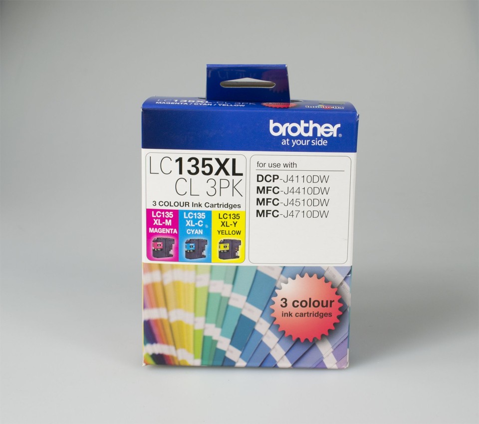 Brother LC135XLCL3PK Inkjet Ink Cartridge Tri-colour Pack 3