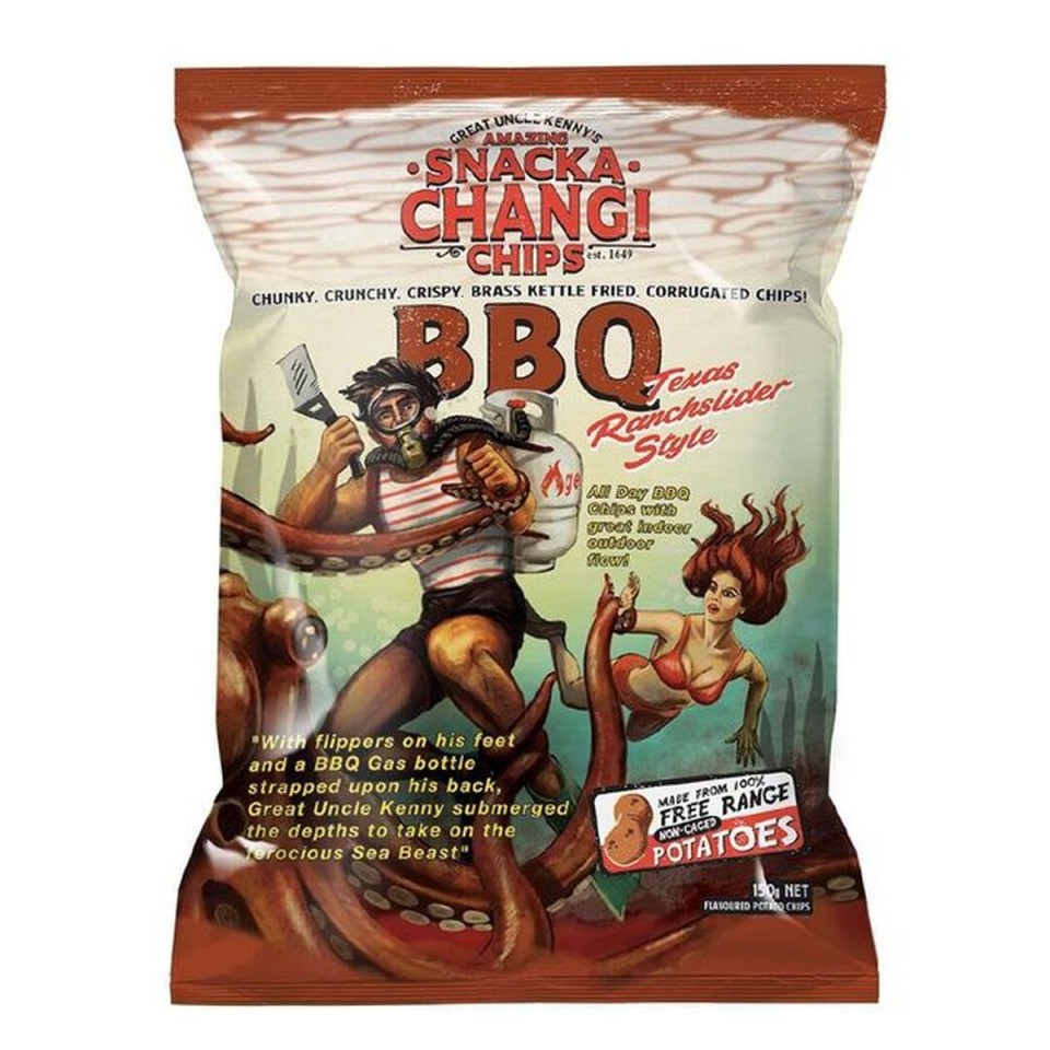 Snackachangi Kettle Chips BBQ Texas Ranchslider 150g