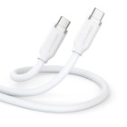 Alogic Elements Silicone 5a/240w Usb2 Usb-c To C Male Cable With Cable Tie White 1m image