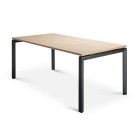 Novah Meeting Table - Black Frame / Autumn Oak Top 1600x800 image