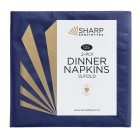 Sharp Dinner Napkin 2 Ply 4 Fold Blue Carton 1500 image