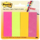 Post-it Page Markers 671-4AU 22x73mm Assorted Colours Pack 4 image