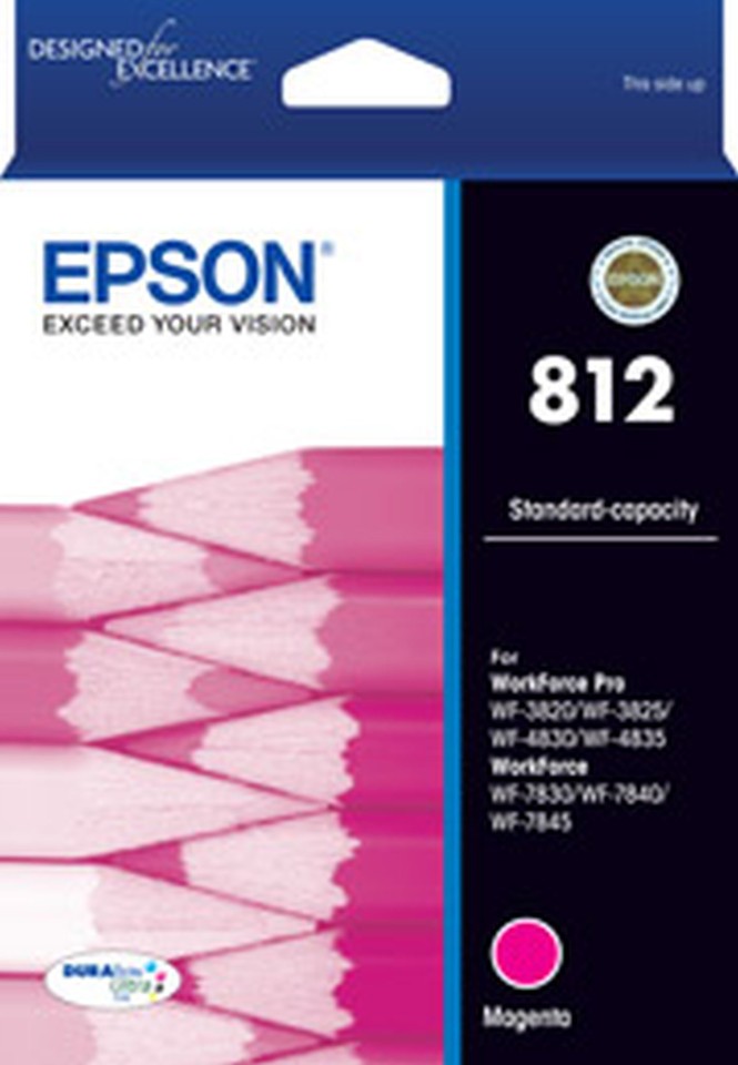 Epson 812 Std Capacity Durabrite Ultra Magenta Ink Cartridge