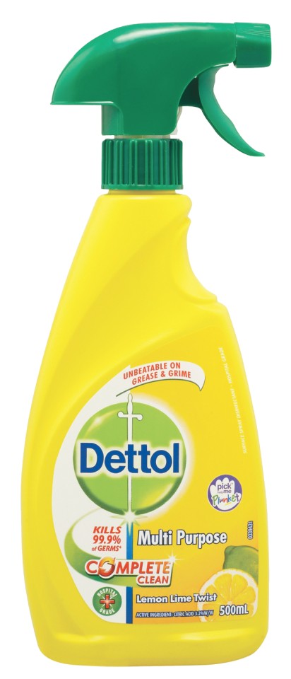 Dettol Antibacterial Multi Purpose Cleaner Lemon Lime Trigger 500ml