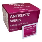 First Aid Antiseptic Wipes Large Box Of 50 image