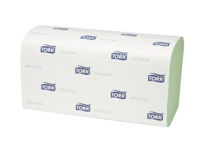 Tork H3 Advanced Hand Towel Singlefold 290179 23cm x 24.8cm Green 250 Sheets per Pack Carton of 15