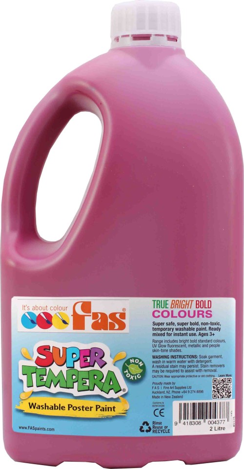 FAS Super Tempera Paint 2 Litre Burgundy