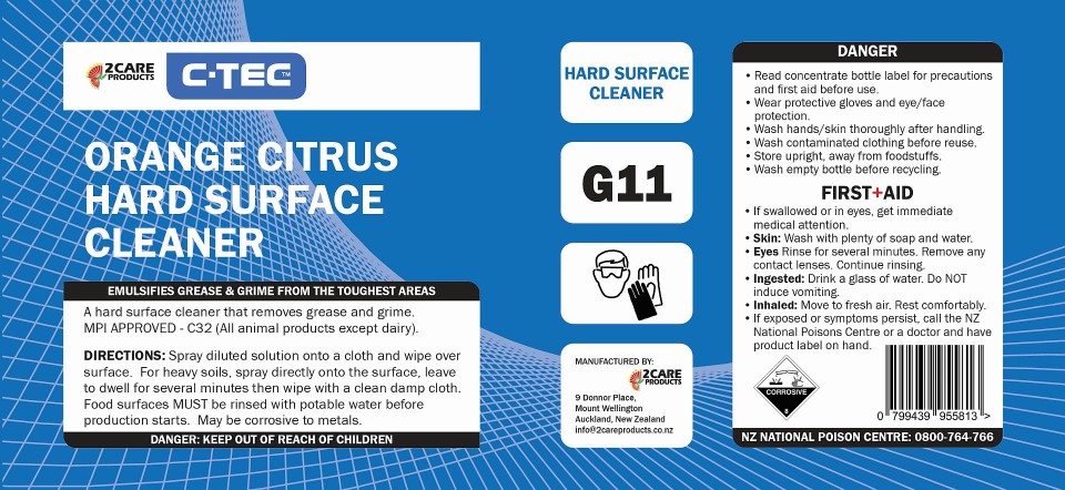 C-TEC Orange Citrus Degreaser - Sheet of 3 Labels