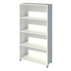 Bookcase 4 Tier 800Wx300Dmm White image