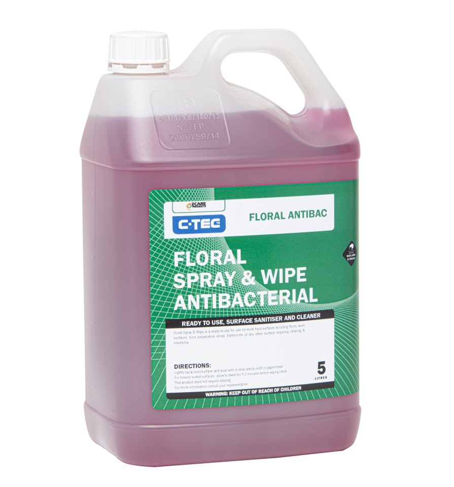 C-TEC Floral Spray & Wipe Antibacterial 5 Litres