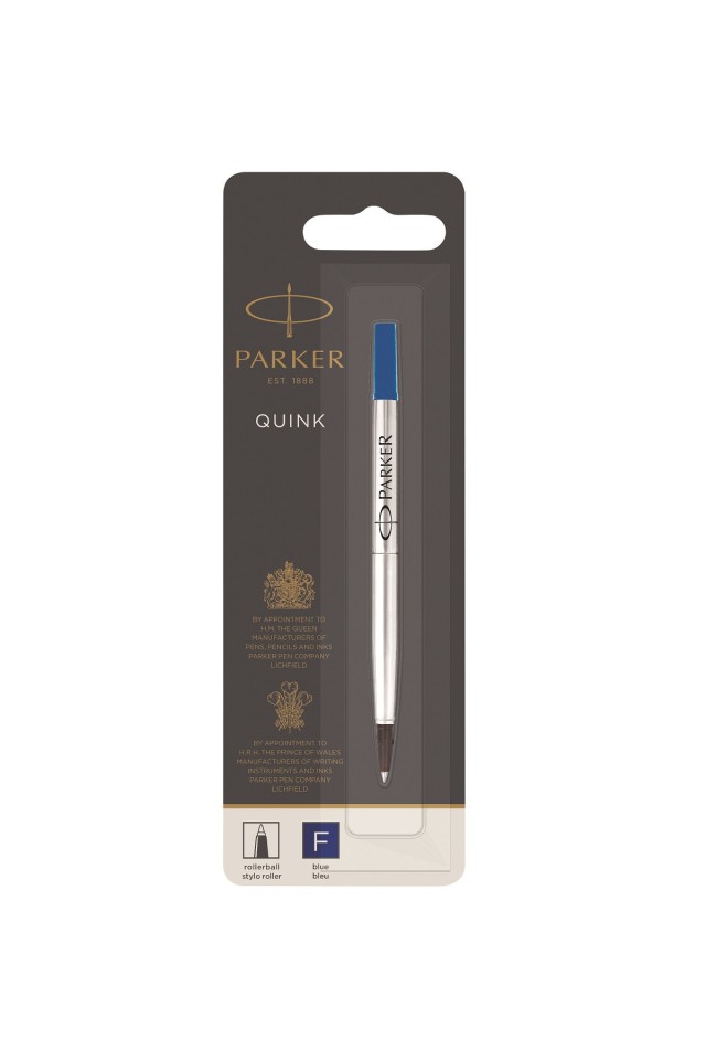 Parker Rollerball Pen Refill Fine 0.7mm Blue