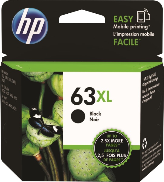 HP Ink Cartridge 63XL Black