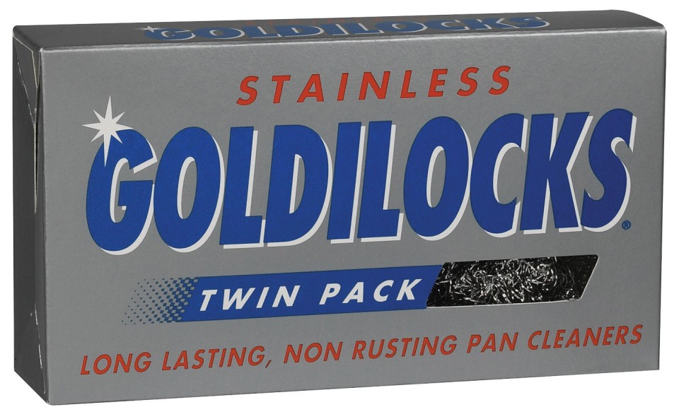 Goldilocks Stainless Scouring Pad Twin Pack