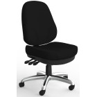 Plymouth Heavy Duty Chair 3 Lever High Back Breathe Fabric Black image