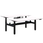 Summit II Desk Bundle - B2B Electric Desk With Soft Wiring & White Top image
