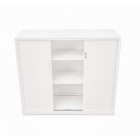 Proceed Tambour 2 Adjustable Shelves 900Wx1020Hmm White image
