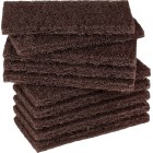 Glomesh Glitterbug Scrubbing Or Stripping Pad 9x4 Inch 250x115mm Brown Each image