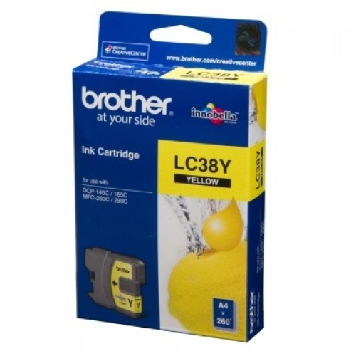 Brother Ink Cartridge LC38Y Yellow
