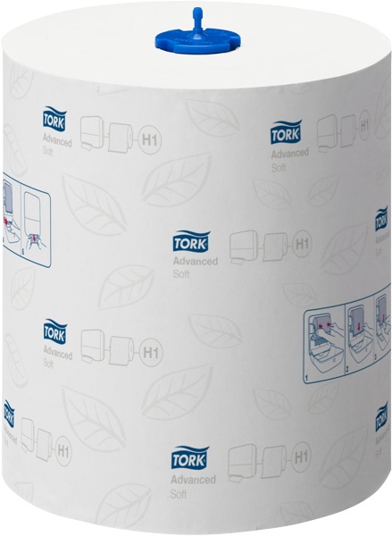 Tork H1 Advanced Soft Hand Towel Roll 2 Ply White 150 meters per Roll 290067 Carton of 6