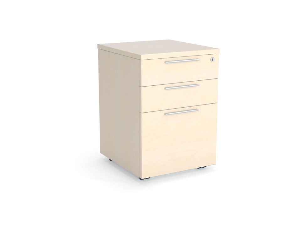 Cubit Mobile 2 Drawer + File 466Wx640Hmm Nordic Maple