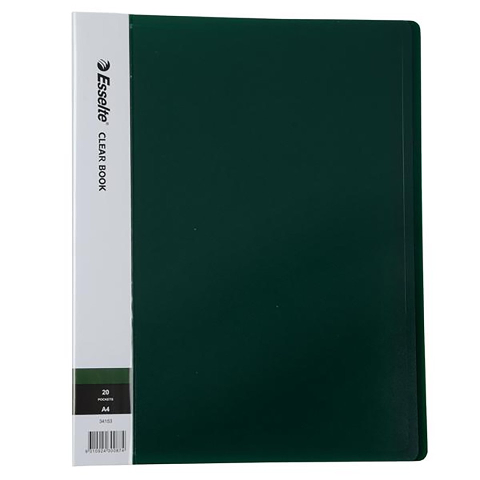 FM Display Book A4 Green 20 Pocket