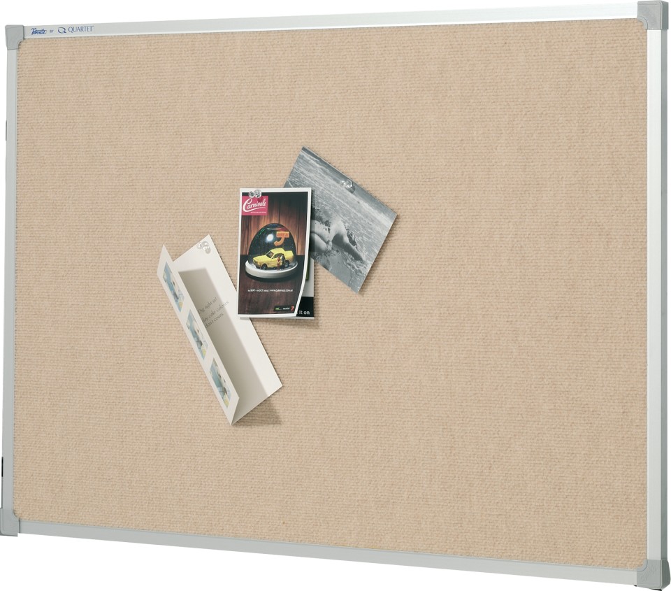 Quartet Penrite Pinboard Beige Aluminium Frame 900 x 1200mm