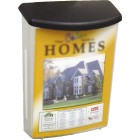 Deflecto Brochure Holder Outdoor with Lid A4 Clear / Black image
