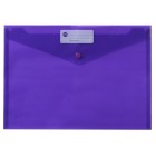 Marbig Document Wallet Button A4 Purple Pack 10 image