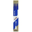 Pilot Frixion Rollerball Gel Pen Refill For Ball And Clicker 0.7mm Blue Pack 3 image