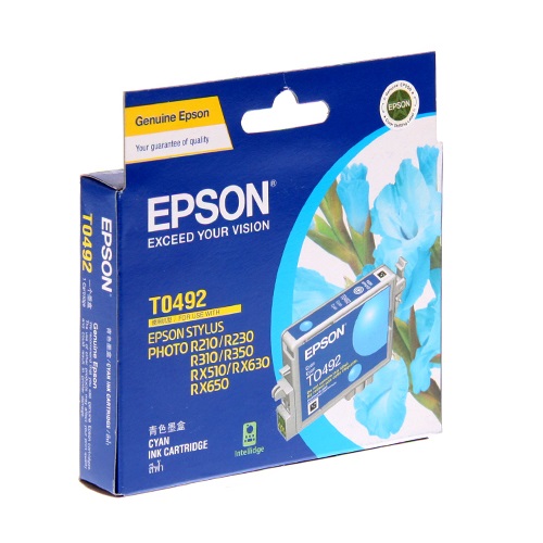 Epson T0492 Cyan Ink Cartridge - C13T049290