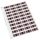 Codafile Lateral File Labels Alpha Letter G 25mm Sheet 40 image