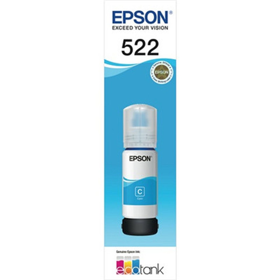 Epson C13t00m292 T522 Cyan Ink Bottle