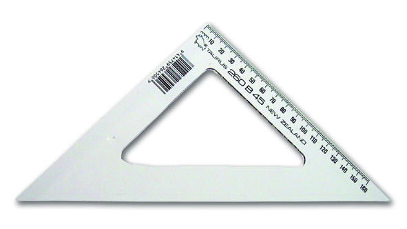 Taurus Set Square 260B45 Clear Metric