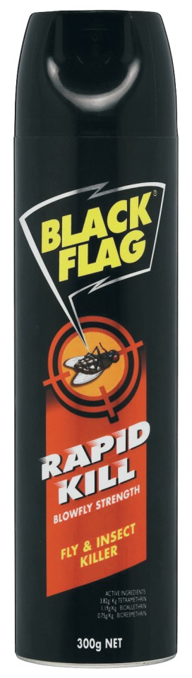 Black Flag Rapid Kill Blowfly Strength Fly Spray 300G