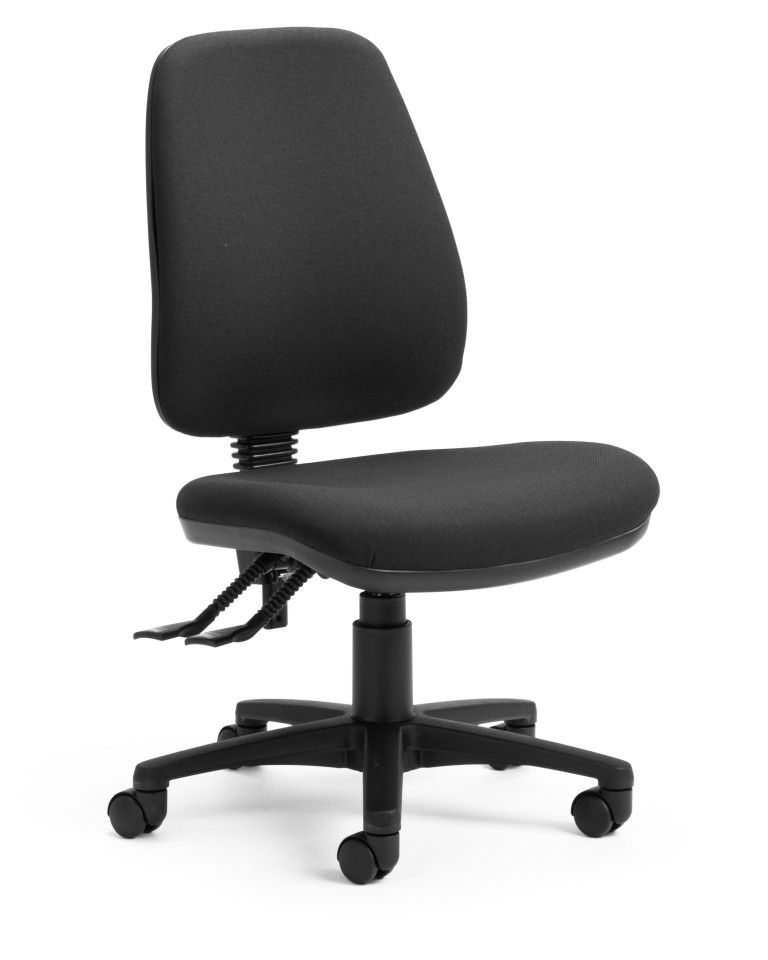 Nova Task Chair 3 Lever High Back Black Fabric  