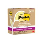 Post-it Recycled Super Sticky Self Adhesive Notes 654r-5sscy 76 x 76mm Yellow Pack 5 image