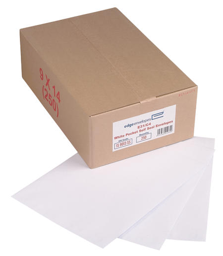 C4 Pocket Self Seal Envelopes White Box 250 229x324mm