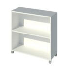 Bookcase 2 Tier 800Wx300Dmm White image