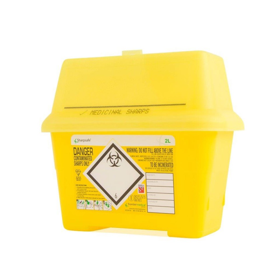 Sharp Safe Medical Sharps Container 2 Litre